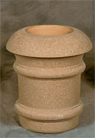 Cigarette Ash Urn Round Concrete A-19