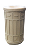 Cigarette Ash Urn Round Concrete CSR-COL