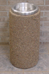 Cigarette Ash Urn Round Concrete CSR-F