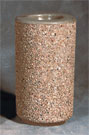 Cigarette Ash Urn Round Concrete CSR-A