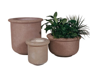 Planter Round Concrete Fabres Series