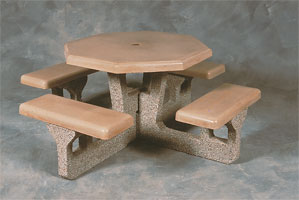 Table Octagon Concrete OTS Series