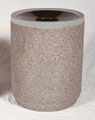 Waste Receptacle Round Concrete TCRCA