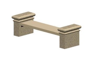 Bench Flat Concrete DB84