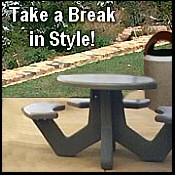 Concrete Picnic Tables last a life time